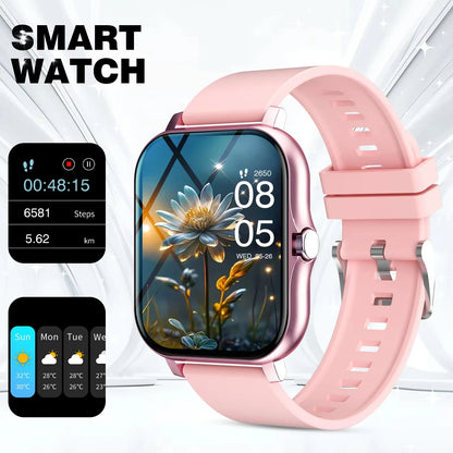 Heart Rate Sleep Tracker Sports Fitness Smartwatch 2026 – LAXASFIT Smart Watch Full Touch Screen Bluetooth Call