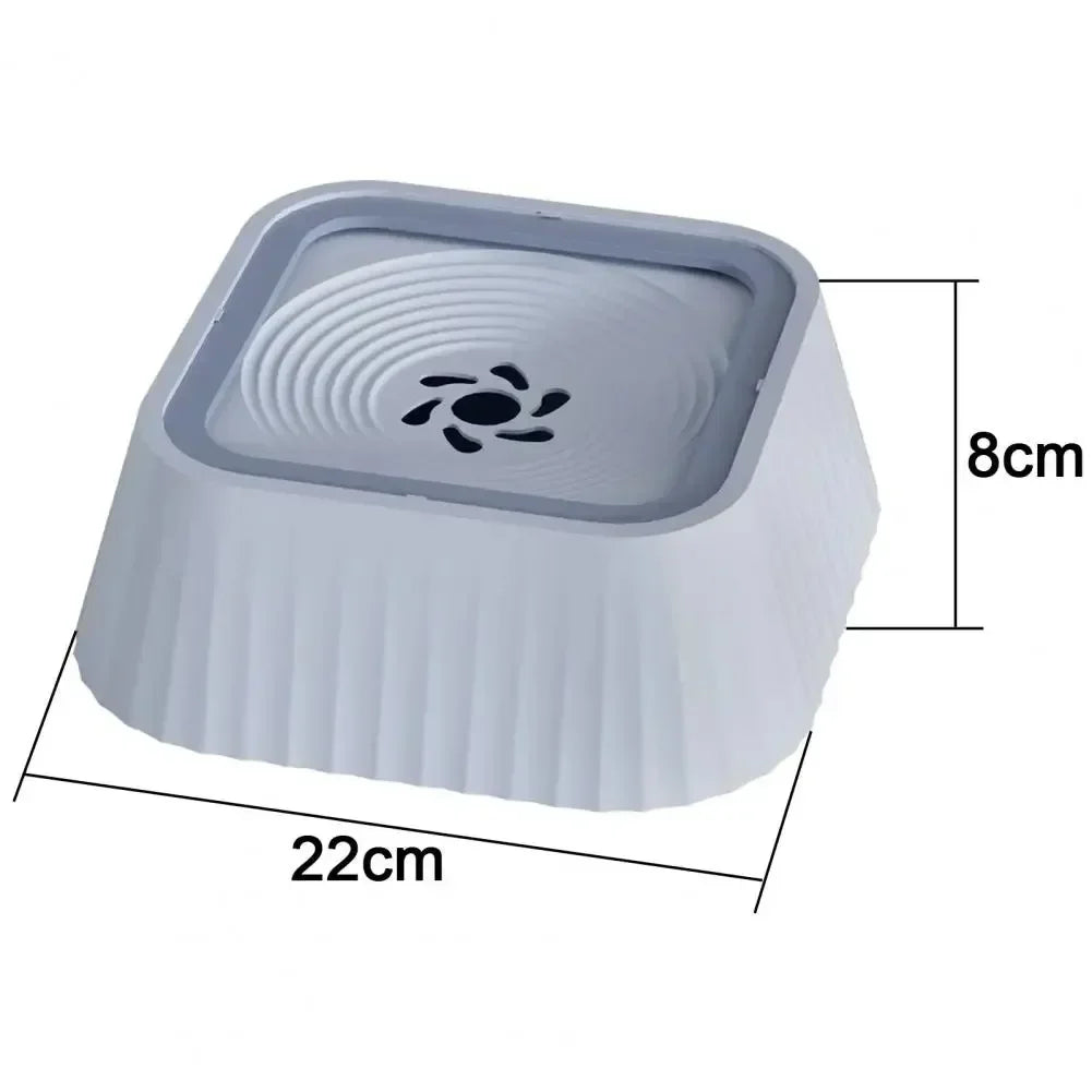 Water Pet Fountain with Floating Plates No Spill Bowl for Dogs