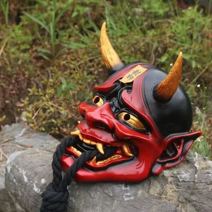 Horror2025 Edition Hannya Mask Resin Demon Cosplay Halloween