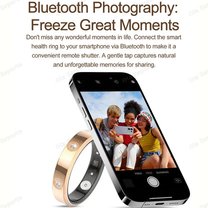 Smart Ring Health Tracker IP68 Water-Resistant Sleep Heart Rate Oxygen Monitor Fall 2025 Wellness Gift