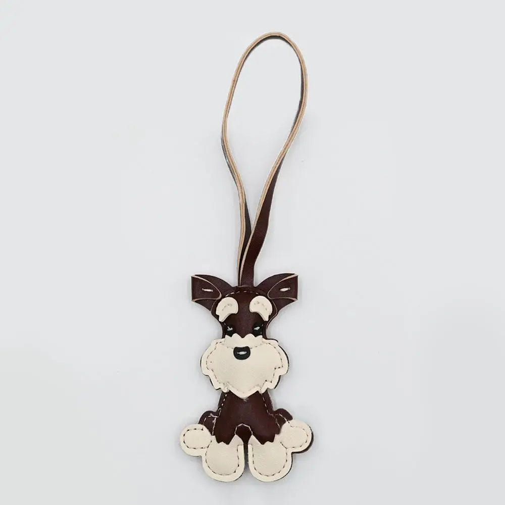 Keychain Bear PU Leather Mini Bag Charm Cute Gift Accessory