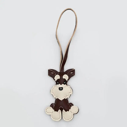 Keychain Bear PU Leather Mini Bag Charm Cute Gift Accessory