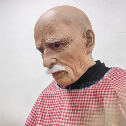 Old2025 Edition Man Mask Realistic Latex Full Head Halloween