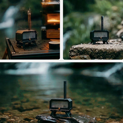Travel-Friendly Wood Stove Foldable Stainless Steel Mini Camping Incense Burner Fall 2025 Mosquito Control And Tabletop Aroma