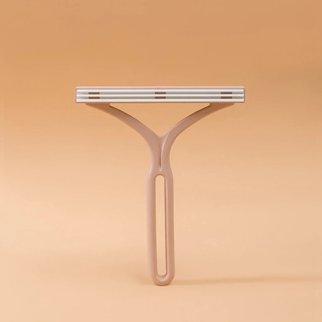 Travel-Friendly Lint Remover Brush for Pet Hair - Hand-Operated Fuzz Fabric Shaver Device for Clothes and Sofa Cleaning