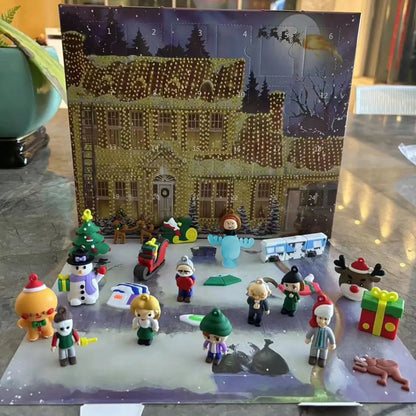 Calendar Advent 24 Days 3D Figures Christmas Countdown Gift
