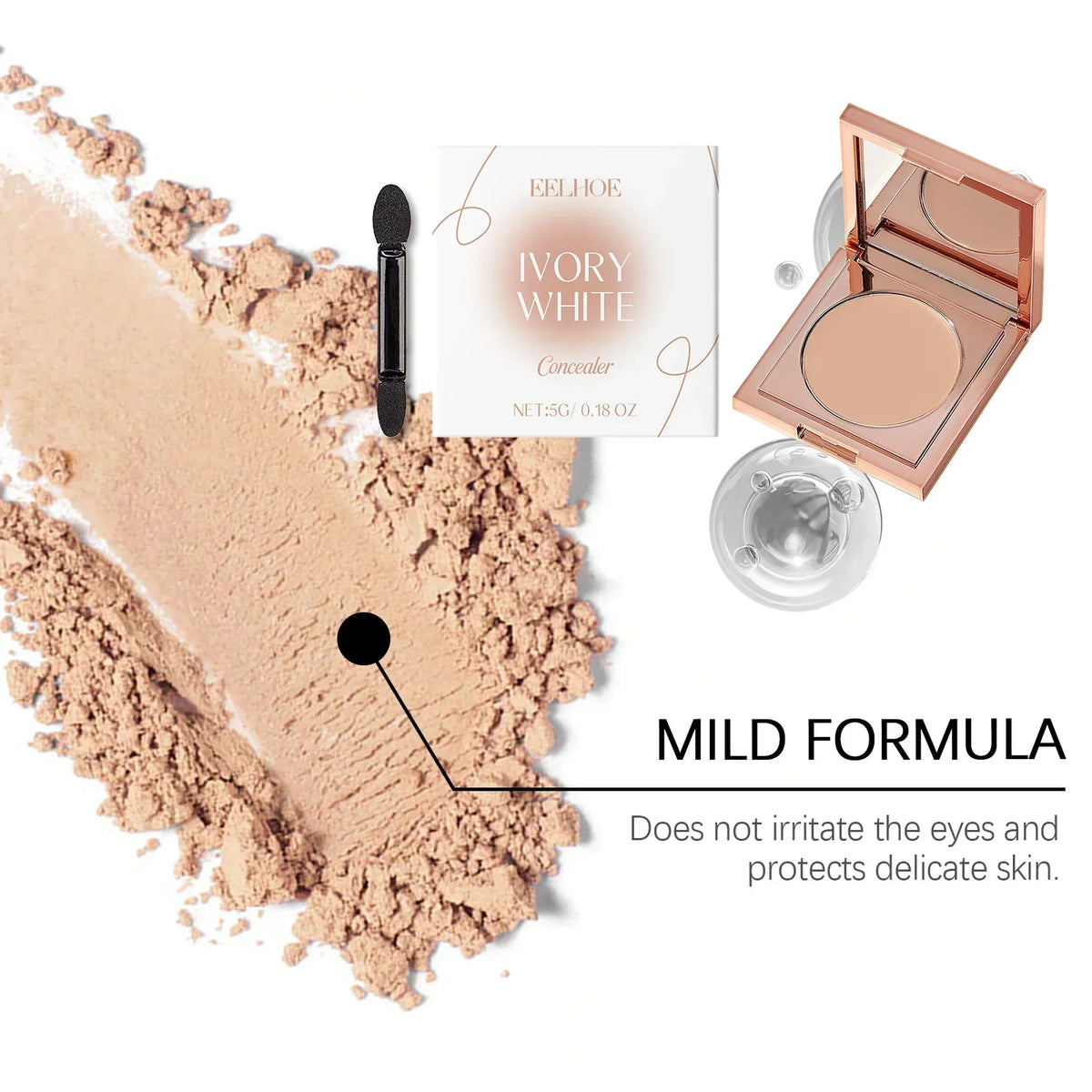 Concealer Light Organic Coverage For Acne And Dark Circles Fall 2026 Beauty Trend Oil Control Water-Resistant