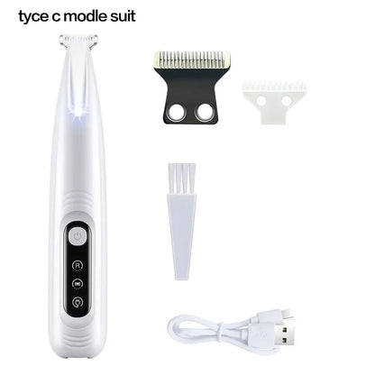 18mm Wide Blade LED Display Pet Grooming Clipper 2026 – Water-Resistant Dog Paw Trimmer with LED Light