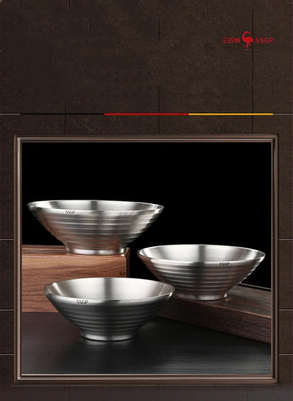 Steel Stainless Ramen Bowl 1.4L Insulating Christmas Gift