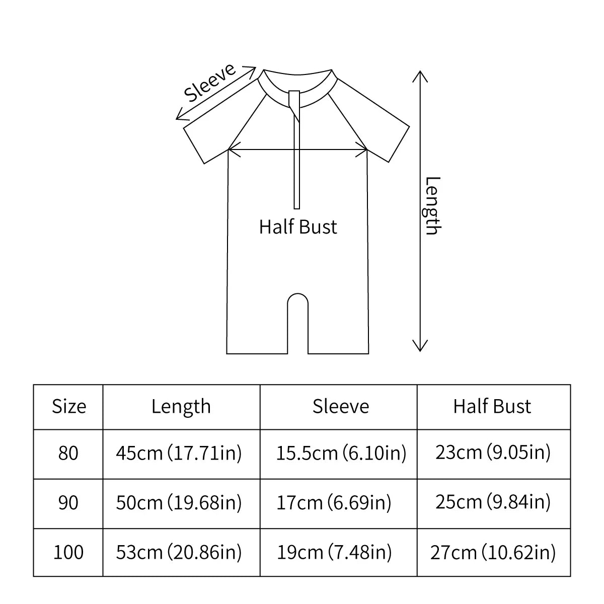 Light durable unisex baby one-piece swimsuit - zip-front, polyester, for summer beach