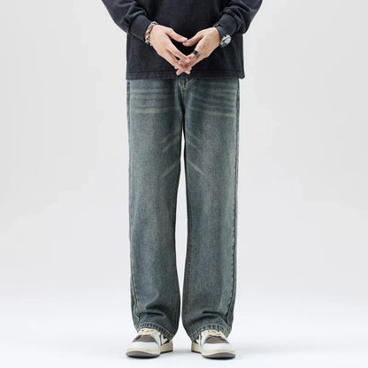 Men's Heavyweight Jeans - Loose Straight, Cotton Street