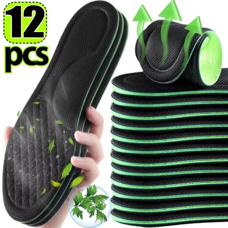 Foam Memory Orthopedic Insoles 12 Pack Antibacterial Plantar Fascia Insole