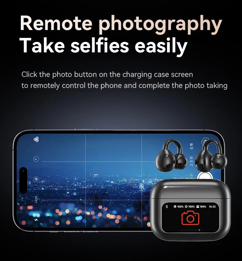 Cordless Translator Earbuds Touch Screen Case 144 Languages