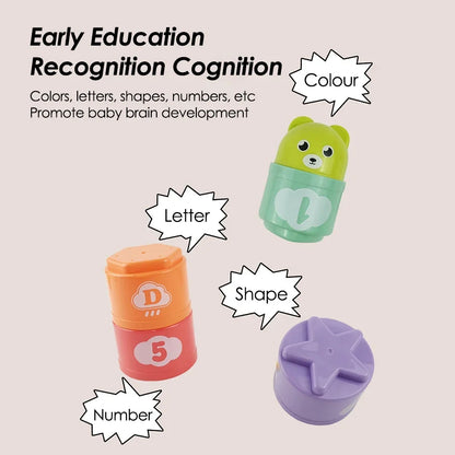 Stack Speed Challenge Cup Game - Educational Brain Development Toy for Kids, Coordination and Reflex Training Activity