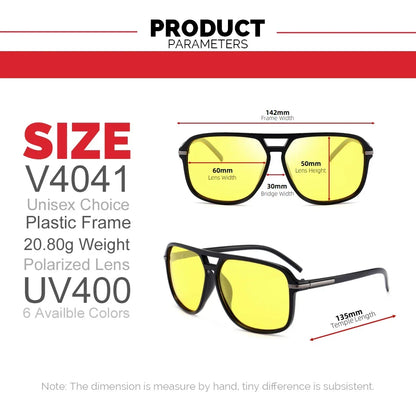 Night Polarized Vision Sunglasses Oversized Square Photochromic Lenses For Day To Night Driving Fall 2025 Trend
