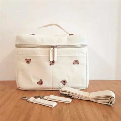 Baby Bottle Cooler Bag Water-Resistant Insulated Stroller Organizer Spring 2025 Thermal Diaper Pouch