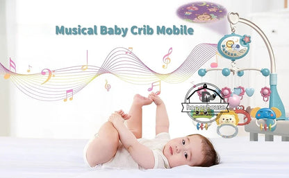 Baby Musical Mobile Projection Remote Newborn Sensory Toys