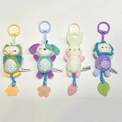 Animal Rattle Newborn Sensory Toys Plush Travel Toy Kit