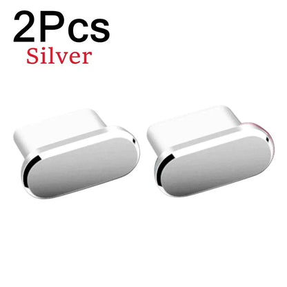 Type-C Metal Charging Port Dust Plugs - 2Pcs iPhone Accessories, Dust & Liquid Protection