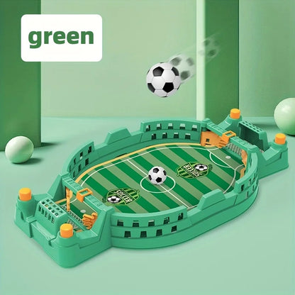 Interactive Soccer Game for Kids -2-Player Tabletop Fun, Parent-Child Activity, Travel-Friendly Puzzle Game in Blue/Green