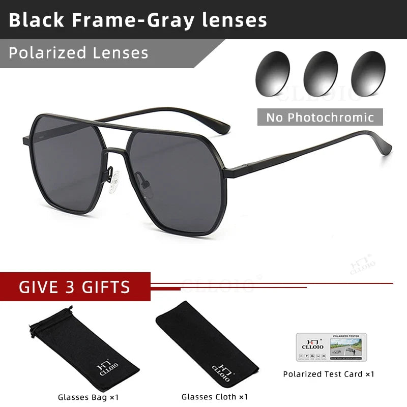Sunglasses Photochromic Anti Glare Day Night Vision Polarized UV400 Unisex Square Frame Summer 2026 Trend