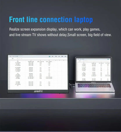 Travel-Friendly 15.6 Inch Touch Monitor 1080p HDR Gaming On The Go