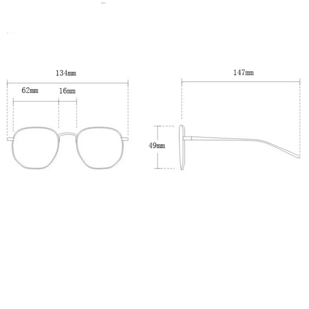 Light Blue Blocking Glasses Big Frame Eyewear Summer 2026 Trend Ultra Light Alloy Frame All Day Comfort