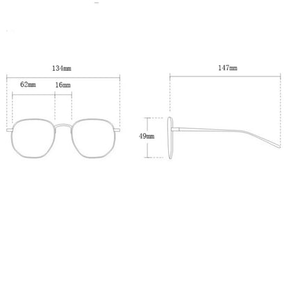 Light Blue Blocking Glasses Big Frame Eyewear Summer 2026 Trend Ultra Light Alloy Frame All Day Comfort