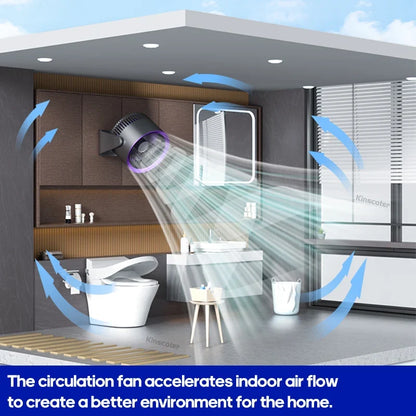 Travel-Friendly Fan Battery Desk Air Circulator Quiet Summer