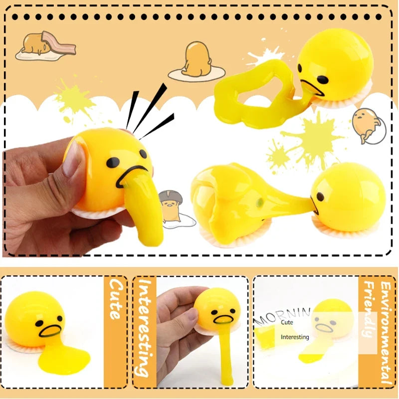 Relief Stress Egg Yolk Squeeze Toy Vomit Gag Funny Gift