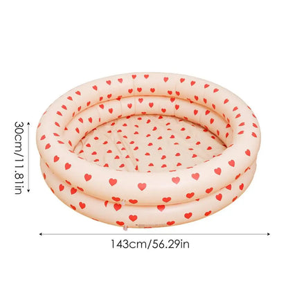 Variant image for Inflatable Baby Swimming Pool, Foldable Outdoor Paddling Pool in Durable PVC, Safe Soft Bottom for Kids Fun-3