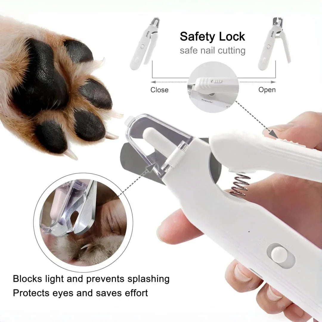 Pet2026 Edition Nail Grinder Quiet Grooming Device With 2 LED Lights Safe Cat And Dog Nail Maintenance Holiday Gifts