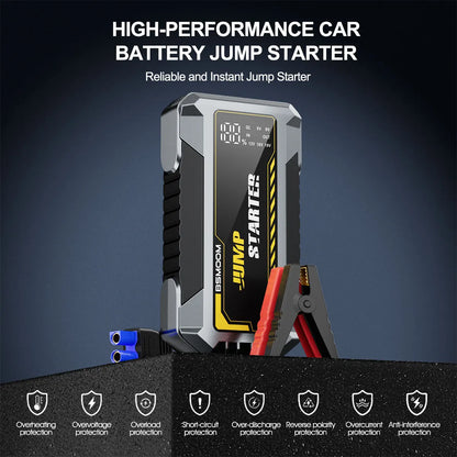 Jump Starter Power Bank 12V Car Booster Travel-Friendly Emergency Charger Fall 2025 Gift Idea