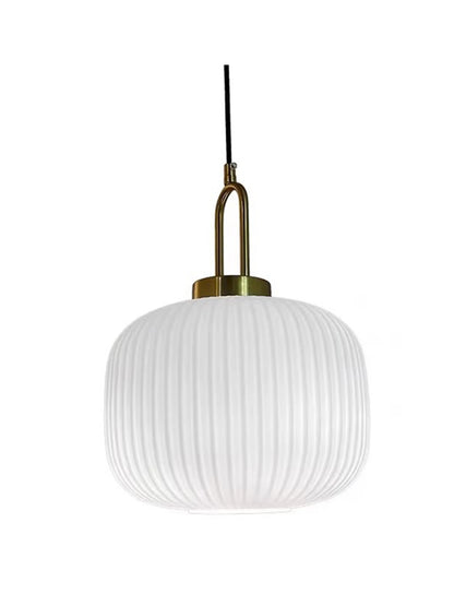 Japandi Glass Pendant Light Japanese Scandinavian Hanging Lamp Warm