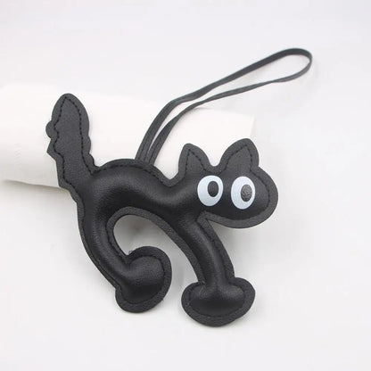 Keychain Bear PU Leather Mini Bag Charm Cute Gift Accessory