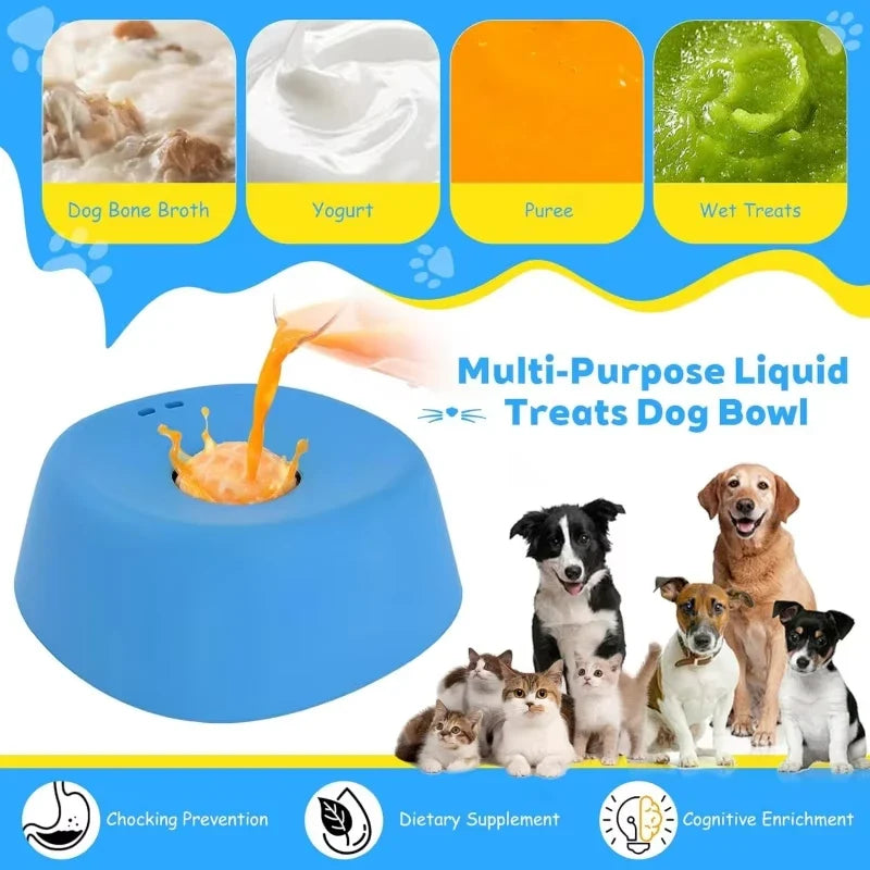 Ball-Shaped Lick Mat Anti-Choke Design, Pet Feeding Gift 2026 – Anti-Slip Slow Feeder Dog Bowl