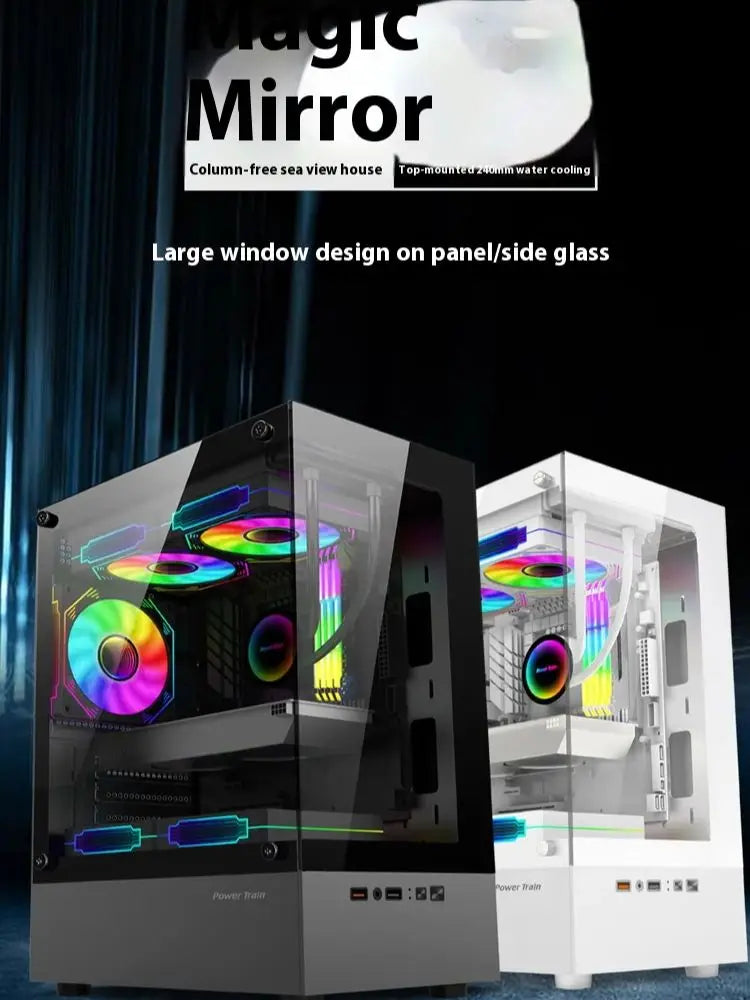 ITX Mini PC Case 240mm Water Cooling MicroATX Chassis