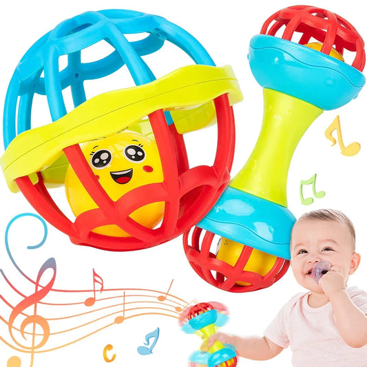 Rattle Baby Ball Newborn Sensory Toys Soothing Gift