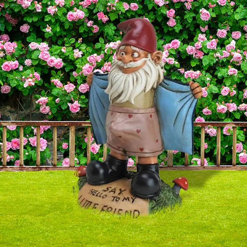 Gnome Garden Statue Outdoor Figurine Whimsical Garden Decor Summer 2026 Unique Backyard Decor