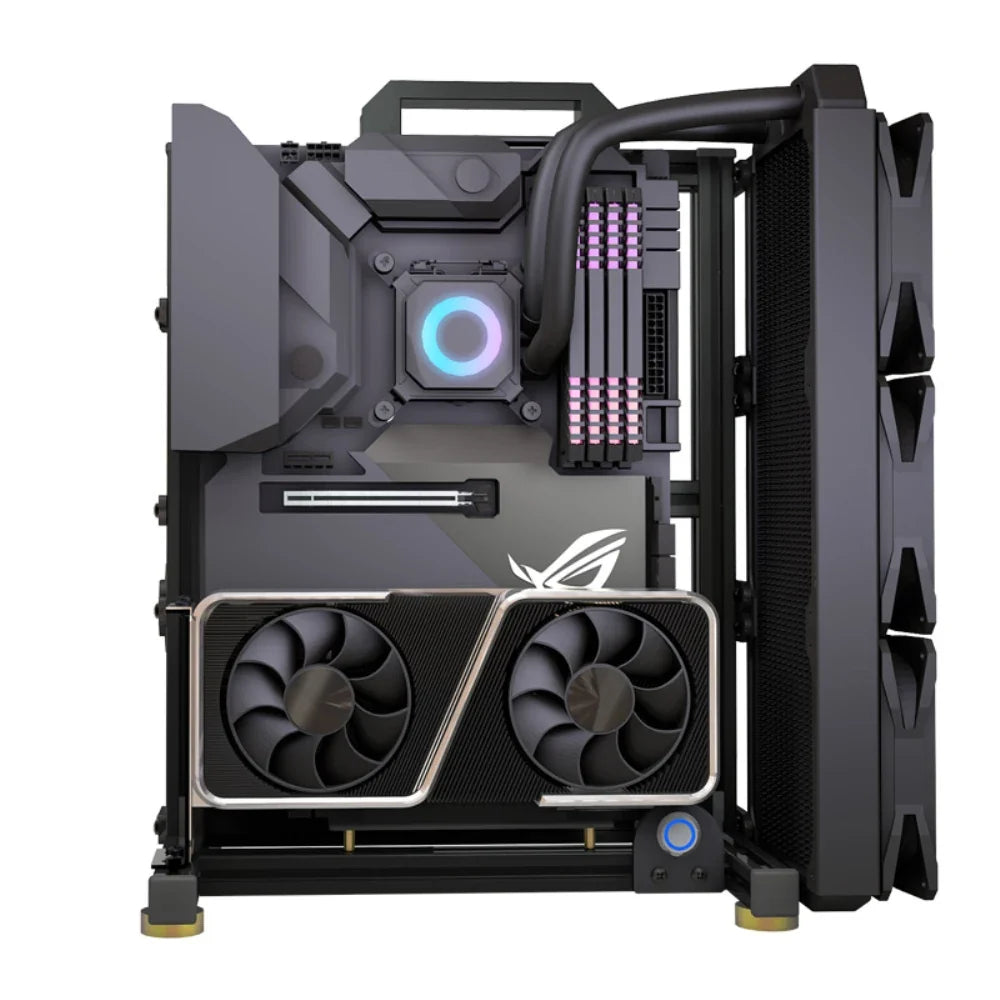 Frame Open Aluminum PC Case Rack EATX Water Cooling