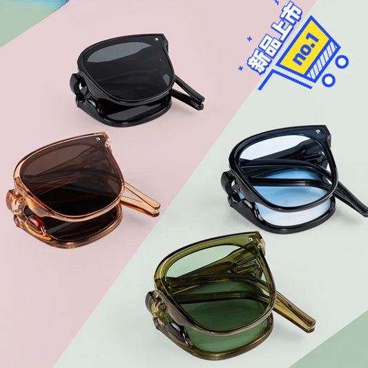 Folding2026 Edition Sunglasses Travel-Friendly Sun Protection UV Blocking Eyewear Travel Fashion Accessory Summer