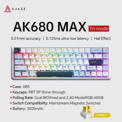 Mechanical Keyboard Sixty Mini Cordless ARGB Magnetic Hall