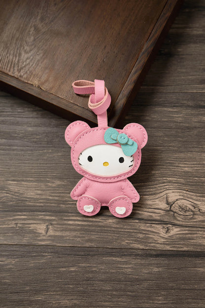 Bag Leather Charm No Face Keychain Black Cozy Cute Gift