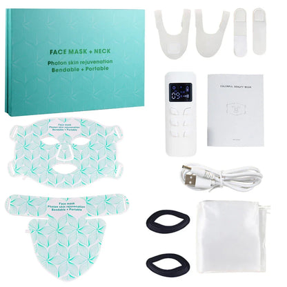 Facial2026 Edition LED Mask With Neck Red Light Infrared Therapy For Anti Aging Skin Rejuvenation Holiday Gifts