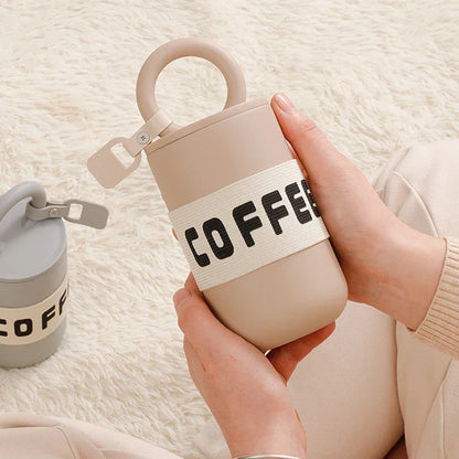 Coffee2025 Edition Travel Mug 304 Stainless Steel 460ml Insulated Tumbler Travel-Friendly With Handle Fashion Cute Fall