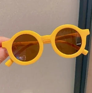 Kids Sunglasses Round Frame Anti-UV400 for 1-7 Year Olds, Children's Sun Protection, Trendy Design