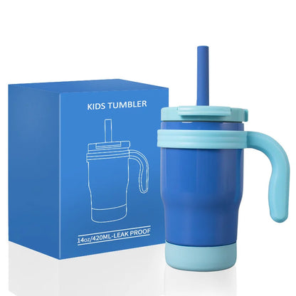 Thermos Kids Bottle 420ML Stainless Steel Insulated Tumbler With Handle And Straw, Christmas 2025 Gift