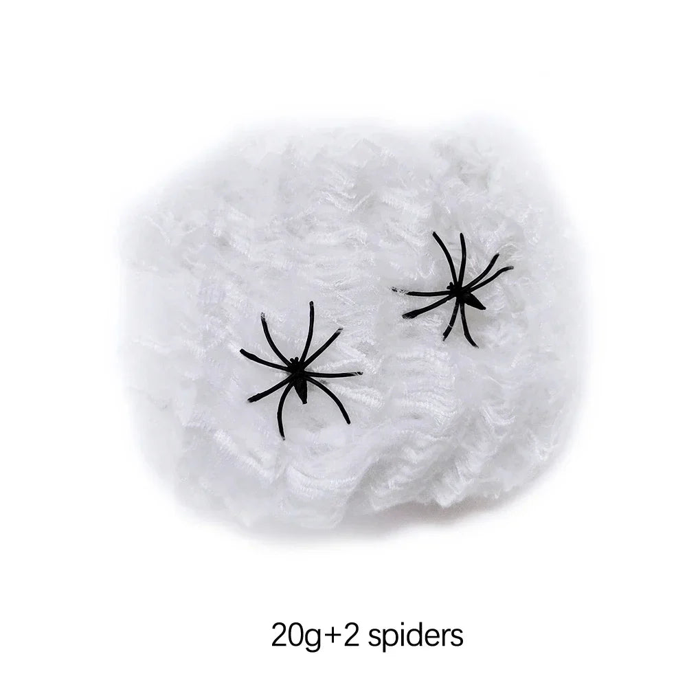 Spider Halloween Web with Spiders - Haunted House Outdoor/Indoor Decor