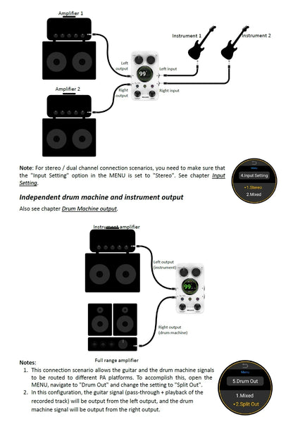 Pedals Guitar 1.3 Inch Touchscreen Drum Machine Auto Record Time Stretch Loop Effects Fall 2026 Gear