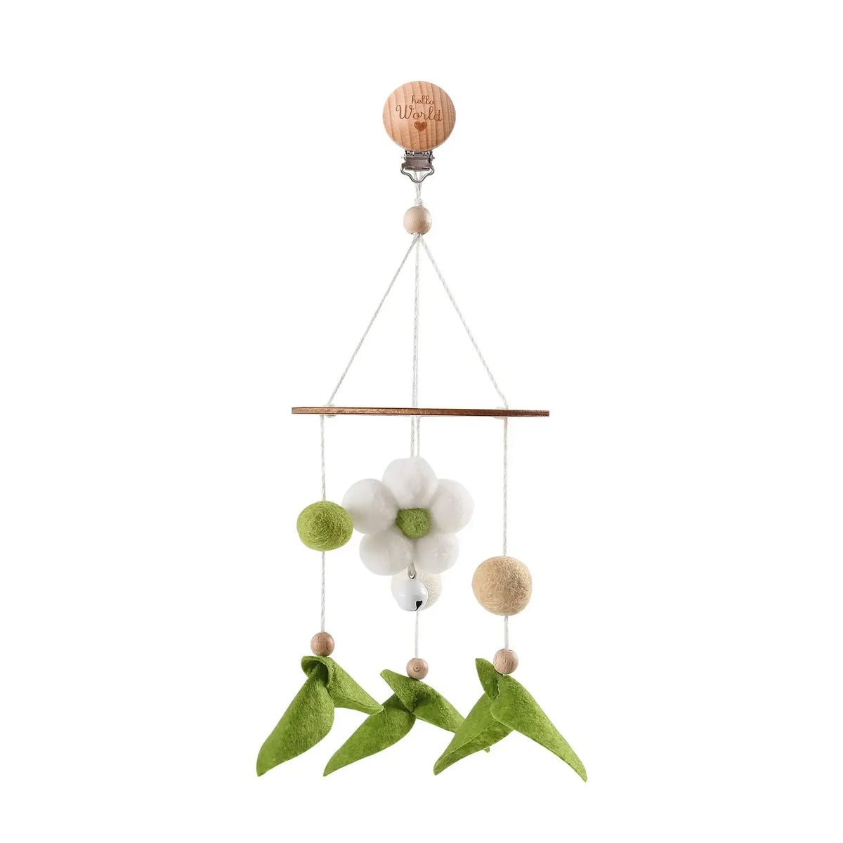 Mobile Baby Wooden Crib Hanging Toy Newborn Nursery Fall 2025 Soothing Music Developmental Gift